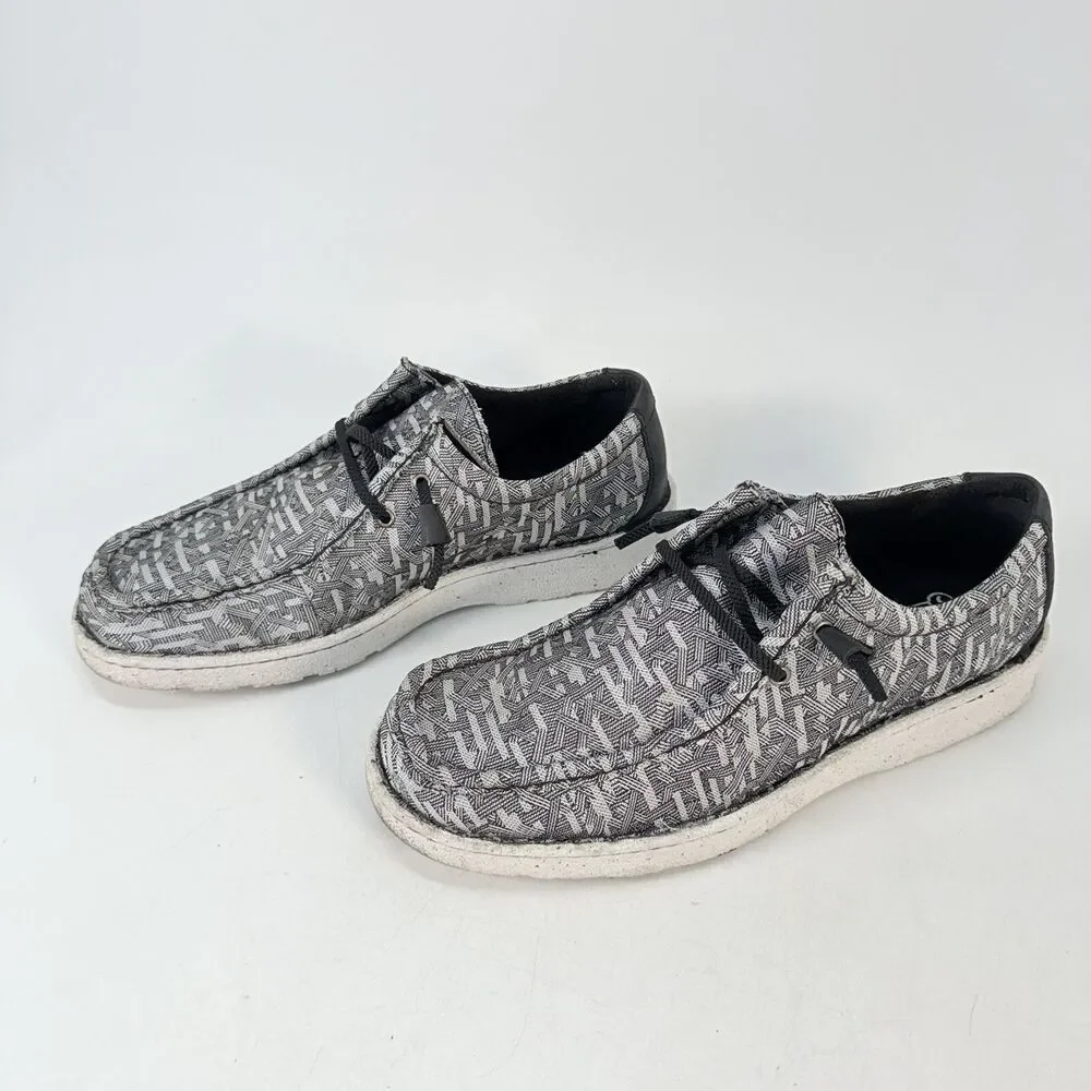 Justin JM315 Hazer Moc Toe Casual Slip On Driving Shoes Gray Men’s US 13